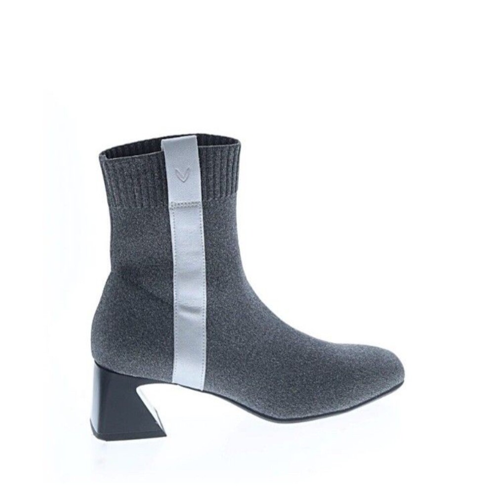 VIVAIA Rafaela Boots Block Heel Square Toe US 6 Career Gray Waterproof Modern